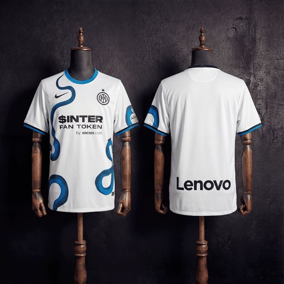 Mens Inter Milan Retro Away Jersey 2021/22 Mens Inter Milan Retro Away Jersey 2021/22 front view on mannequin