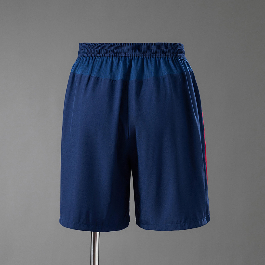 Mens Barcelona Retro Home Shorts 2014/15 Mens Barcelona Retro Home Shorts 2014/15 rear view showing clean waistband and athletic cut