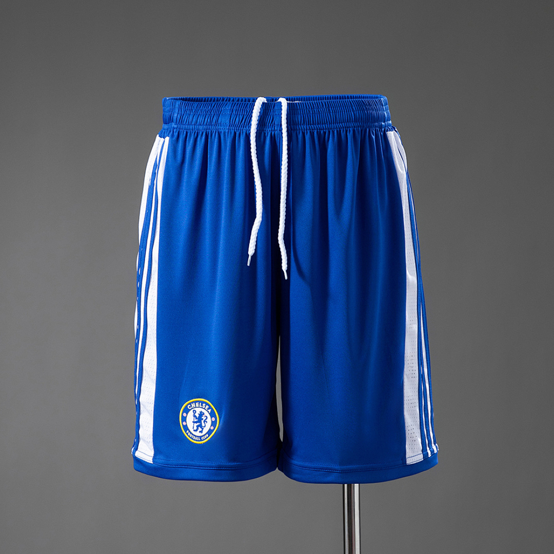 Mens Chelsea Retro Home Shorts 2011/12 Mens Chelsea Retro Home Shorts 2011/12 front view on mannequin