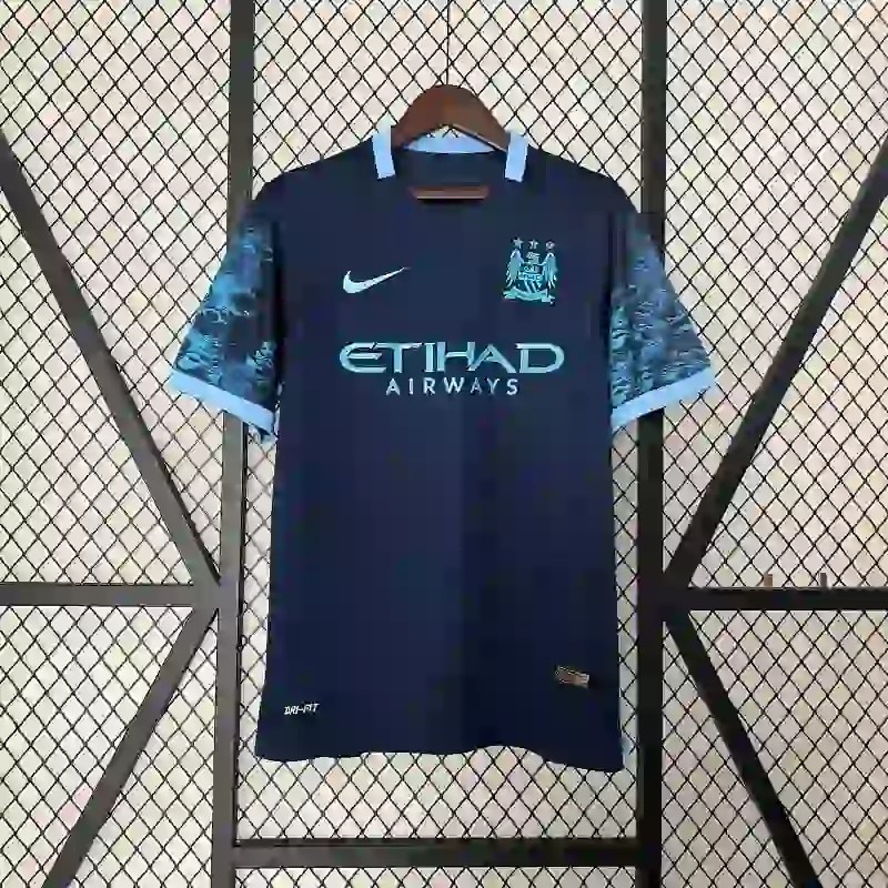 Mens Manchester City Away Retro Jersey 2015-16 Mens Manchester City Away Retro Jersey 2015-16