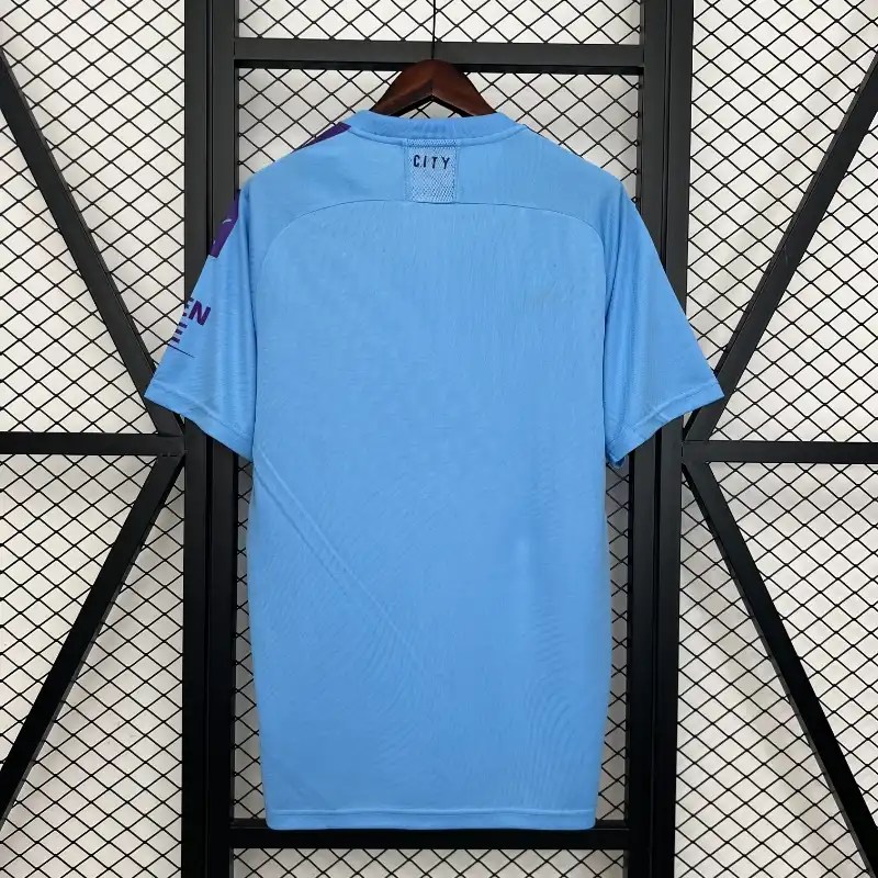 Mens Manchester City Home Retro Jersey 2019-20 Mens Manchester City Home Retro Jersey 2019-20