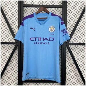 Mens Manchester City Home Retro Jersey 2019-20