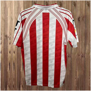 Mens Sporting de Gijon Retro Home Jersey 1995/96 rear view showing authentic team styling