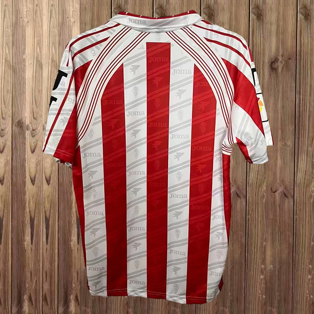 Mens Sporting de Gijon Retro Home Jersey 1995/96 Mens Sporting de Gijon Retro Home Jersey 1995/96 rear view showing authentic team styling