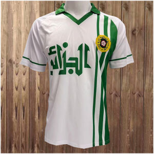 Mens Algeria Retro Home Jersey 1986 Mens Algeria Retro Home Jersey 1986 front view on mannequin