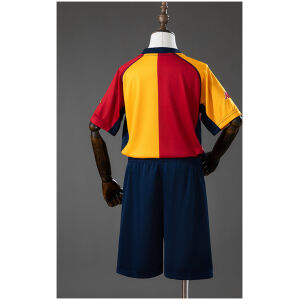 Kids Roma Champion Edition Retro Kit 2000/01 rear view of shirt and shorts