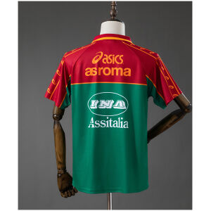 Mens Roma Retro Training Kit Jersey 1995/96 rear view of shirt and shorts