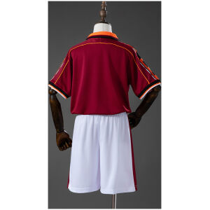 Kids Roma Retro Home Kit 1998/99 rear view of shirt and shorts