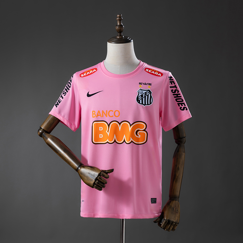 Mens Santos /Pink Retro Jersey 2012/13 Mens Santos /Pink Retro Jersey 2012/13 front view on mannequin