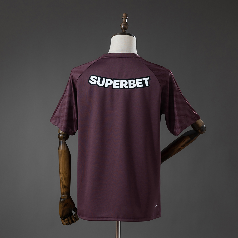 Mens Sao Paulo Deep Burgundy Goalkeeper Jersey 2026/27 Mens Sao Paulo Deep Burgundy Goalkeeper Jersey 2026/27 rear view showing authentic team styling