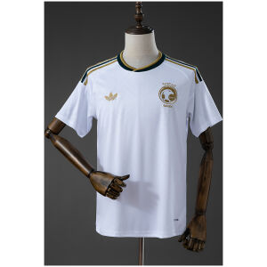 Mens Saudi Arabia Away Jersey 2026 front view with gold falcon crest