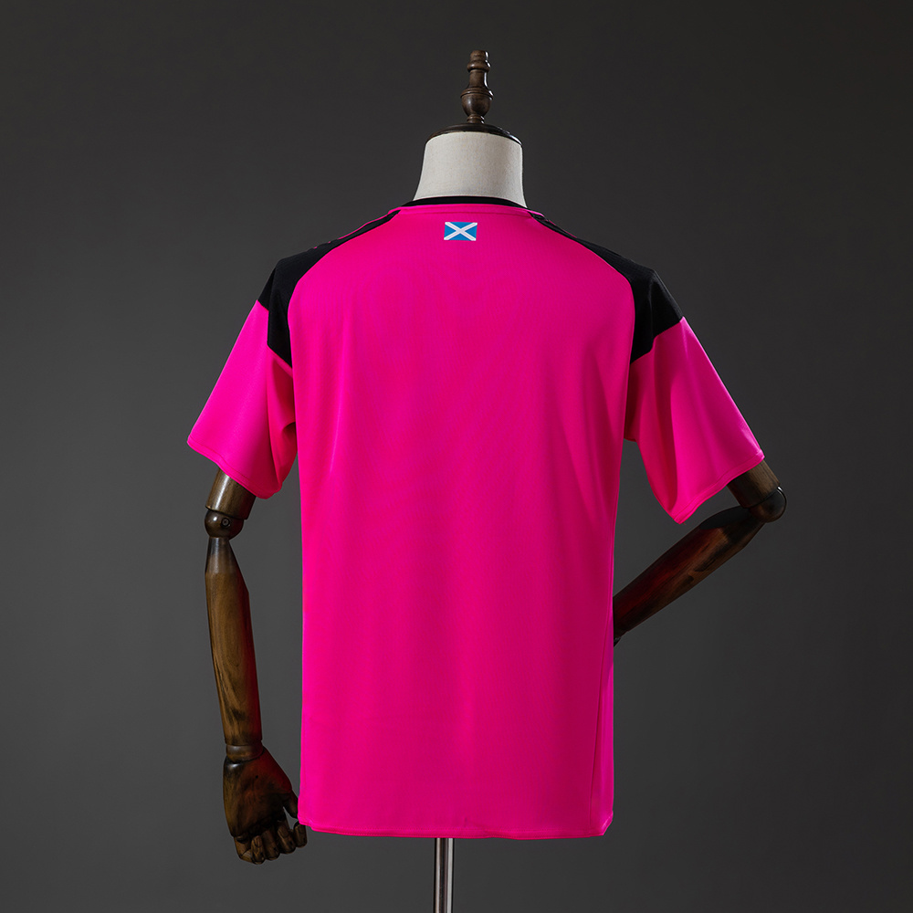Mens Scotland The Tartan Army Retro Away Jersey 2016 Mens Scotland The Tartan Army Retro Away Jersey 2016 rear view showing authentic team styling