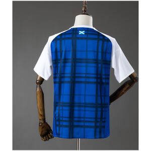 Mens Scotland The Tartan Army Retro Home Jersey 2016 rear view showing authentic team styling