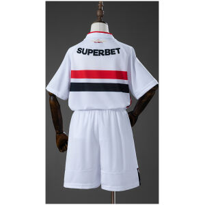 Kids Sao Paulo Home Kit 2026/27 rear view of shirt and shorts