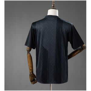 Mens Southampton All Black Retro Jersey 1993/95 rear view showing authentic team styling