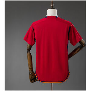 Mens Spain Retro Home Jersey 2022 rear view showing authentic team styling