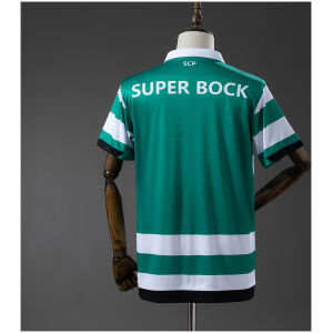 Mens Sporting Lisbon Retro Home Jersey 2018/19 rear view showing matching team styling