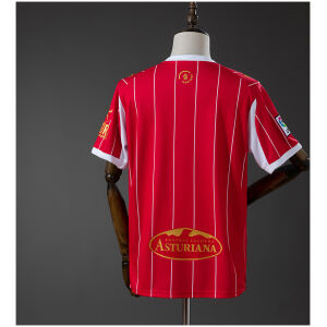Mens Sporting de Gijon Style Retro Jersey 2025/26 rear view showing authentic team styling