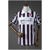 Mens St. Pauli Retro Home Jersey 2000/01 front view in brown and white stripes with World of Internet sponsor