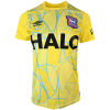 Womens Ipswich Town third goalkeeper jersey with light blue line print and HALO wordmark