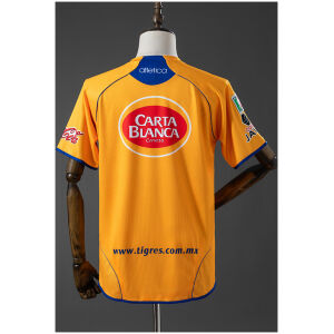 Mens Tigres UANL Retro Home Jersey 2005/06 rear view showing matching team styling