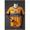 Mens Tigres UANL Retro Home Jersey 2006 front view in yellow with blue collar