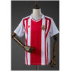 Mens UD Almeria Style Retro Jersey 2025/26 front view in red and white stripes with UD Almería crest