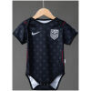 Baby USA Away Jersey 2026 front view baby bodysuit in navy with all-over star pattern and USA crest