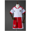 Kids United Arab Emirates Home Kit 2026 front view showing white jersey with red trim and red shorts