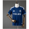 Mens Vancouver Canucks Away Jersey 2026/27 front view in navy blue with Whitecaps crest and Telus sponsor