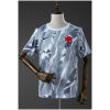 Front view of the Mens Vasco da Gama Pre-Match Jersey 2026/27 featuring grey camouflage pattern and red Maltese cross