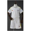 Kids Venezuela Away Kit 2026 front view in off-white with tricolor stripes and matching shorts