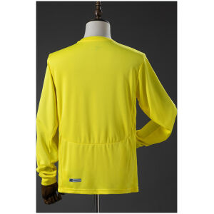 Mens Villarreal CF Retro Long Sleeve Home Jersey 2008/09 rear view showing authentic team styling