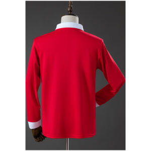 Mens Wales 150th Long Sleeve Anniversary Jersey rear view showing authentic team styling