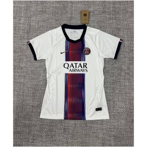 Womens Paris Saint-Germain Away Jersey 2026/27 front view in white and navy