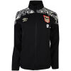 Womens Ipswich Town away training jacket with black shoulder print and full-length zip