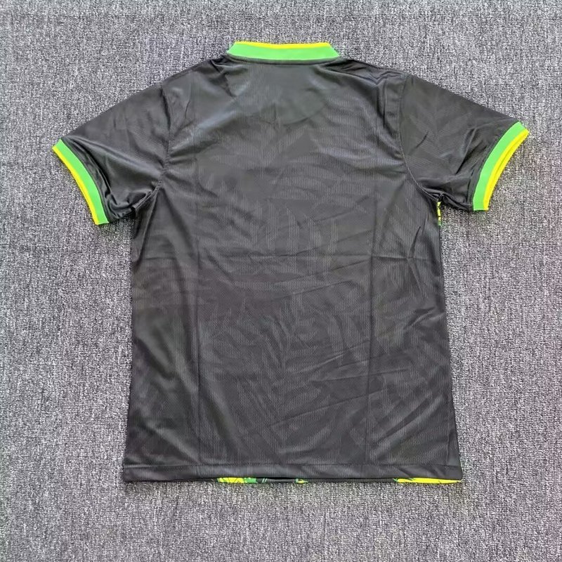 Mens Brazil Black With Eagles Special Version Jersey 2025 Mens Brazil Black With Eagles Special Version Jersey 2025 back view detail