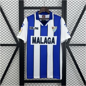 Mens Malaga Retro Home Jersey 1998/99 Mens Malaga Retro Home Jersey 1998/99 front view on display