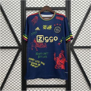 Mens Ajax blue Special Edition Jersey 2025/26 front view on display