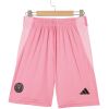 Mens Inter Miami CF Home Shorts 2025 front view in pink with black crest