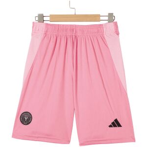 Mens Inter Miami CF Home Shorts 2025 front view in pink with black crest