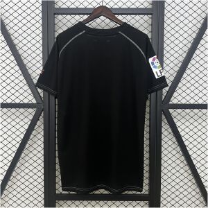 Mens Athletic Bilbao Black Retro Jersey 2005/08 front view on display