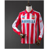 Mens Atletico Madrid Retro Long Sleeve Home Jersey 1994/95 front view on display