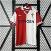Mens Celta Vigo red Retro Away Jersey 2001/02 front view on display