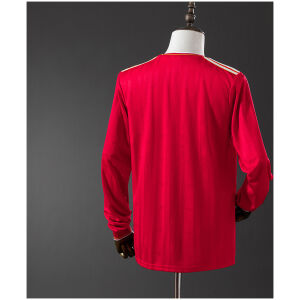 Mens Liverpool v Retro Long Sleeve Home Jersey 1986/87 back view detail