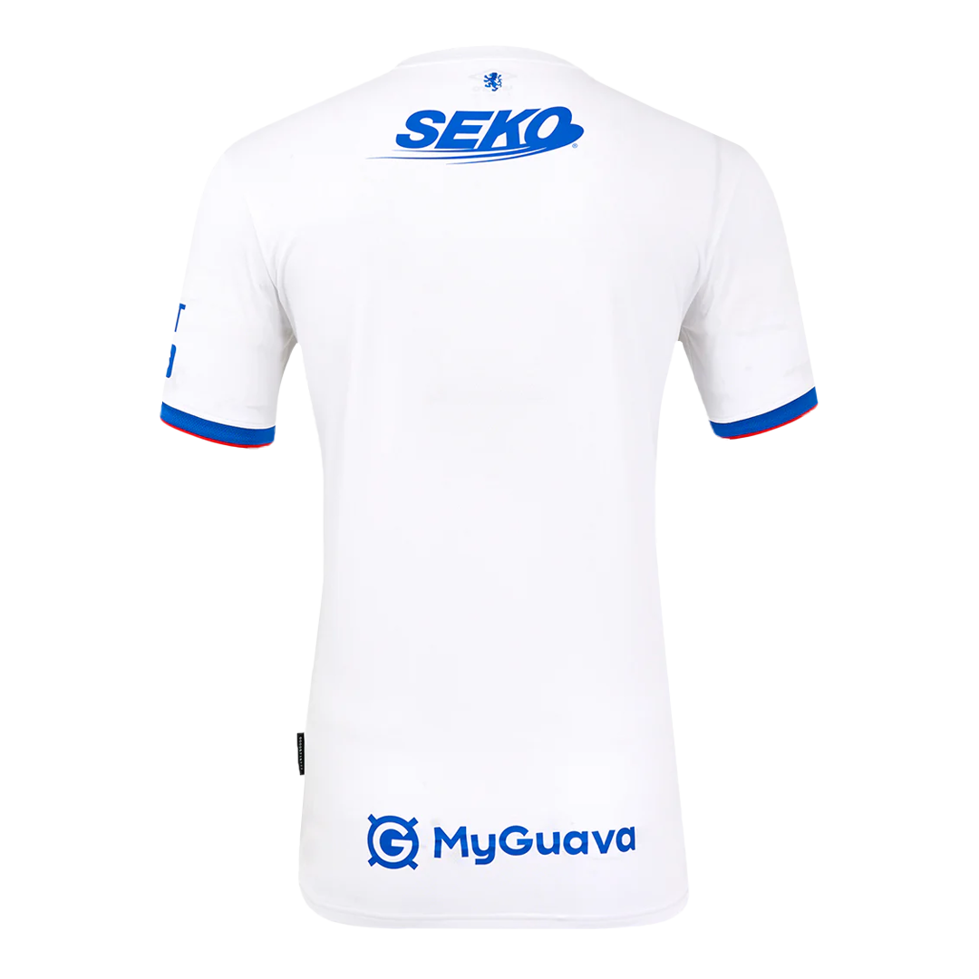 Mens Glasgow Rangers Away Jersey 2025/26 Mens Glasgow Rangers Away Jersey 2025/26 rear view showing matching team styling
