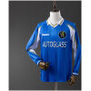 Mens Chelsea Retro Long Sleeve Home Jersey 1997/99 on mannequin showing royal blue body with long sleeves and lion crest