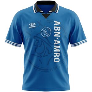 Mens Ajax Retro Away Jersey 1995/96 rear view showing authentic team styling
