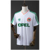 Mens Ireland Retro Away Jersey 1990 front view on mannequin displaying jacquard pattern and OPEL sponsor