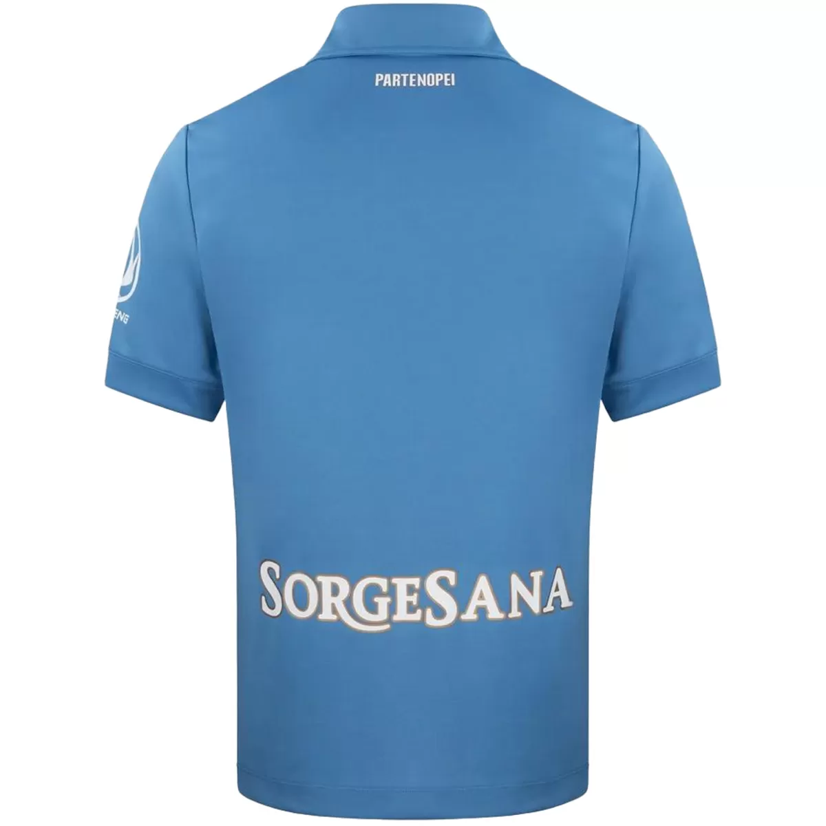 Mens Napoli Home Jersey 2026/27 Mens Napoli Home Jersey 2026/27 azure back view with PARTENOPEI neck inscription